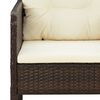 vidaXL Patio Lounge Set Brown Poly Rattan Medium Durable