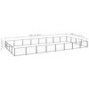 vidaXL Dog Kennel Black Steel 344.4 sq ft Dog Kennel Rectangular