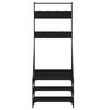 vidaXL Clothes Rack Black Engineered wood, Metal 27.6 x 15.7 x 72.4 in