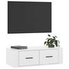 vidaXL TV Cabinet High gloss white Engineered wood Standard