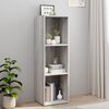 vidaXL Book Cabinet Grey sonoma Engineered wood Tall Book Cabinet