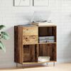 vidaXL Record Cabinet with Shelf Old wood 33.46 x 14.96 x 35.04 in