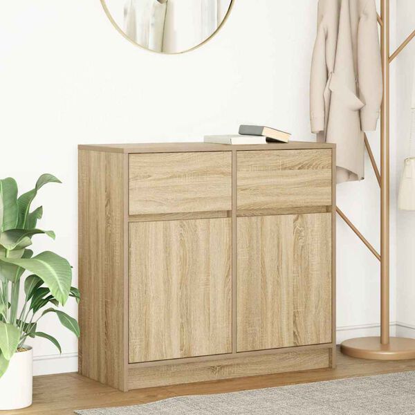 vidaXL Sideboard Sonoma Oak Engineered wood Medium Sideboard