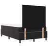 vidaXL Box Spring Bed with Mattress Black 47.2" x 78.7" Velvet