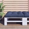 vidaXL Pallet Cushion Navy Blue Polyester 27.6 x 27.6 x 4.7 in