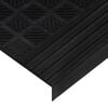 vidaXL Stair Tread Black Rubber 9.8 x 29.5 in Stair Tread Rectangular