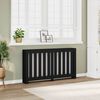 vidaXL Radiator Cover Black 58.7x7.9x32.3" Engineered Wood