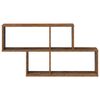 vidaXL Wall Shelf with Shelf Wall-mounted Other Brown Wood