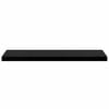 vidaXL Wall Shelf Set of 4 Black Honeycomb MDF, metal