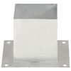 vidaXL Post Anchors 4 pcs Galvanised Metal 5.55 "