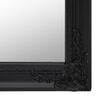 vidaXL Free-standing Mirror Black Glass Full-Length Foldable