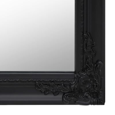 vidaXL Free-Standing Mirror Black 17.7"x70.9"