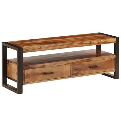 vidaXL TV Stand 47.2"x13.8"x17.7" Solid Wood Sheesham