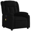 vidaXL Massage Recliner Chair Black Polyester, Metal, Plywood, Foam