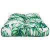 vidaXL Pallet Cushion Leaf Pattern Fabric (100% polyester)