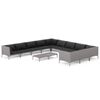 vidaXL Garden Lounge Set Dark Grey Powder-coated steel Large