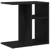 vidaXL Side Table Black oak 19.7" x 11.8" x 19.7" Engineered wood