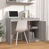 vidaXL Desk Gray Sonoma Engineered wood Medium Computer Desk