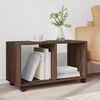 vidaXL Rolling cabinet Brown oak Engineered wood Medium Modern