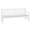 vidaXL Garden Bench Cushion White and green 70.9" x 19.7" x 1.6