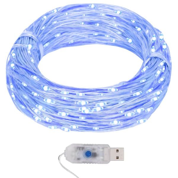 vidaXL String Light Blue Copper 130ft string Adjustable Features