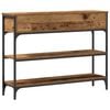 vidaXL Console Table Old Wood 72.5 x 25 x 75 cm Engineered Wood