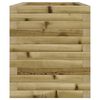 vidaXL Garden Planter Natural Wood Solid Pine Wood Medium Garden Planter