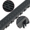 vidaXL Drainage Channels 12 pcs Plastic 39.4 '