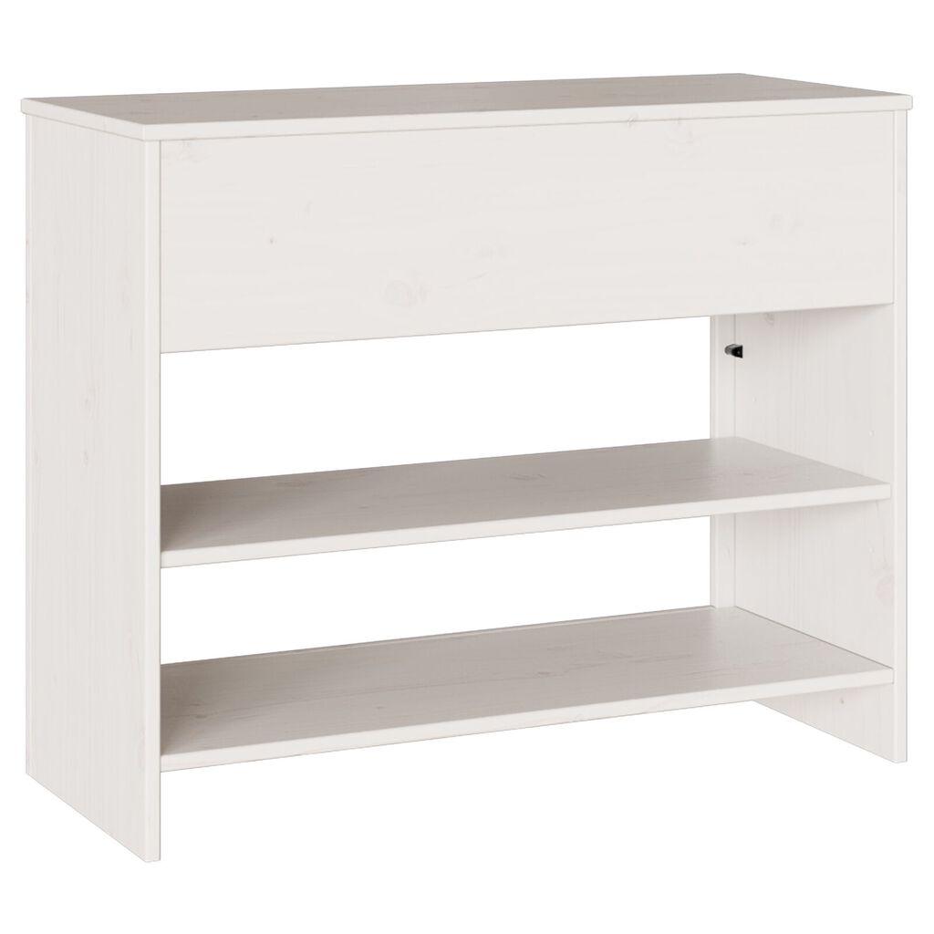 vidaXL Console Table White 89.5 x 37 x 73 cm Solid pine wood