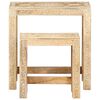 vidaXL Side Table Natural Mango Wood Solid Mango Wood Small