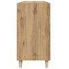 vidaXL Sideboard Artisan oak Engineered wood, solid eucalyptus wood Medium