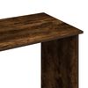vidaXL Desk Smoked oak Engineered wood Standard Desk Rectangular
