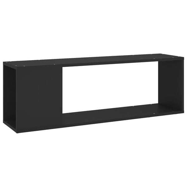 vidaXL TV Cabinet Black Engineered Wood Medium Durable TV Units