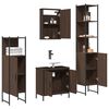 vidaXL Bathroom Furniture Set Brown oak