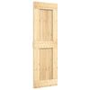 vidaXL Sliding Door with Hardware Set 27.6x82.7" Solid Wood Pine