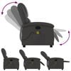 vidaXL Grey Massage Recliner Chair