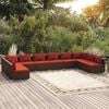 vidaXL Garden Lounge Set Brown, Cinnamon Red