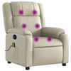 vidaXL Massage Recliner Chair Cream