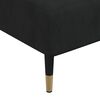 vidaXL L-shaped Sofa Bed Black Velvet Large Adjustable Armrests