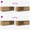 vidaXL TV Cabinet Artisan oak Engineered wood Compact Storage