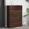vidaXL Shoe Cabinet Brown Oak Engineered wood Tall Shoe Cabinet