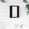 vidaXL LED Bathroom Mirror Cabinet Black Oak 40x12x45 cm Engineered Wood
