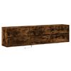 vidaXL TV Wall Cabinet Smoked oak Engineered wood Large TV Wall Cabinet