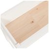 vidaXL Planter White Solid Pine Wood 30.7x15.7x31.9 in Durable Planter