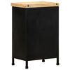 vidaXL Sideboard Black Rough mango wood Medium Industrial Sideboard