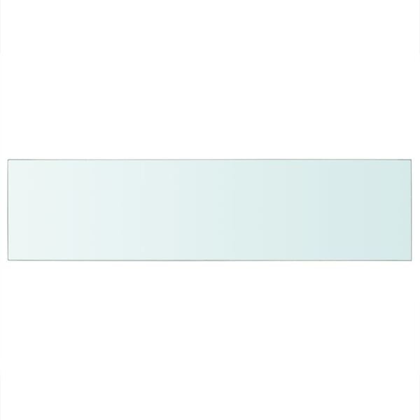 vidaXL Glass Panel Clear Tempered glass 39.4 x 9.8 in Durable