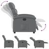 vidaXL Electric Recliner Chair Gray Faux leather, Metal, Plywood Standard