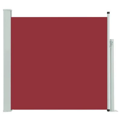 vidaXL Patio Retractable Side Awning 66.9"x118.1" Red