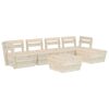 vidaXL Garden Lounge Set Natural Wood Impregnated Spruce Wood Medium