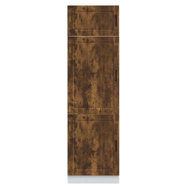 vidaXL Kitchen Cupboard Smoked oak Engineered wood Large Adjustable Feet